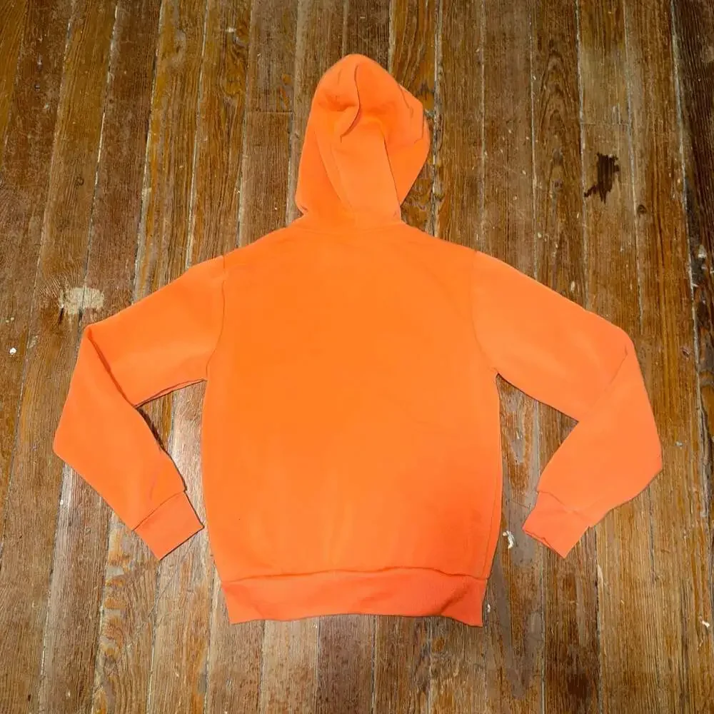 Nike Full-Zip Hoodie Sweatshirt with Contrast Hood Lining - Orange